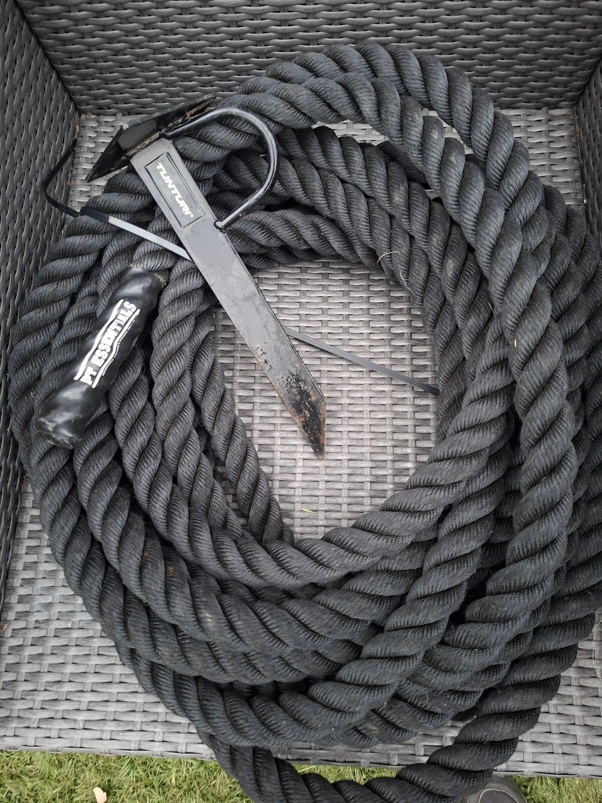Tunturi Battle Rope - Krachttraining Touw, Sport en Fitness, Fitnessmaterialen, Ophalen of Verzenden, Gebruikt, Rug, Battle rope