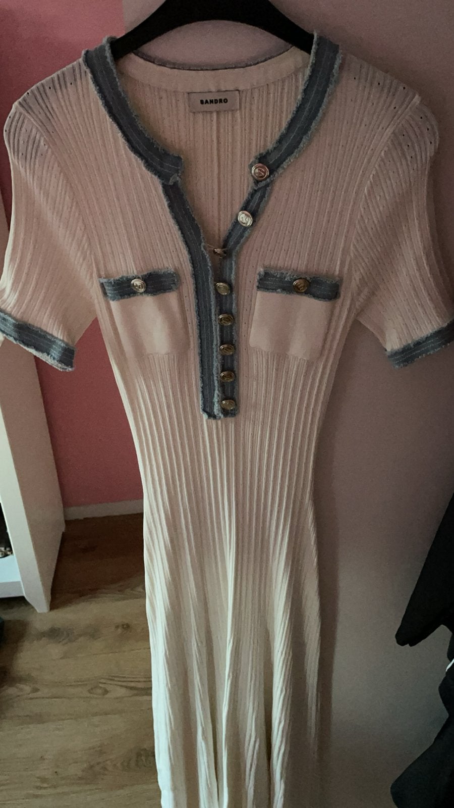 Sandro jurk, Kleding | Dames, Jumpsuits, Ophalen of Verzenden, Nieuw, Maat 38/40 (M), Wit