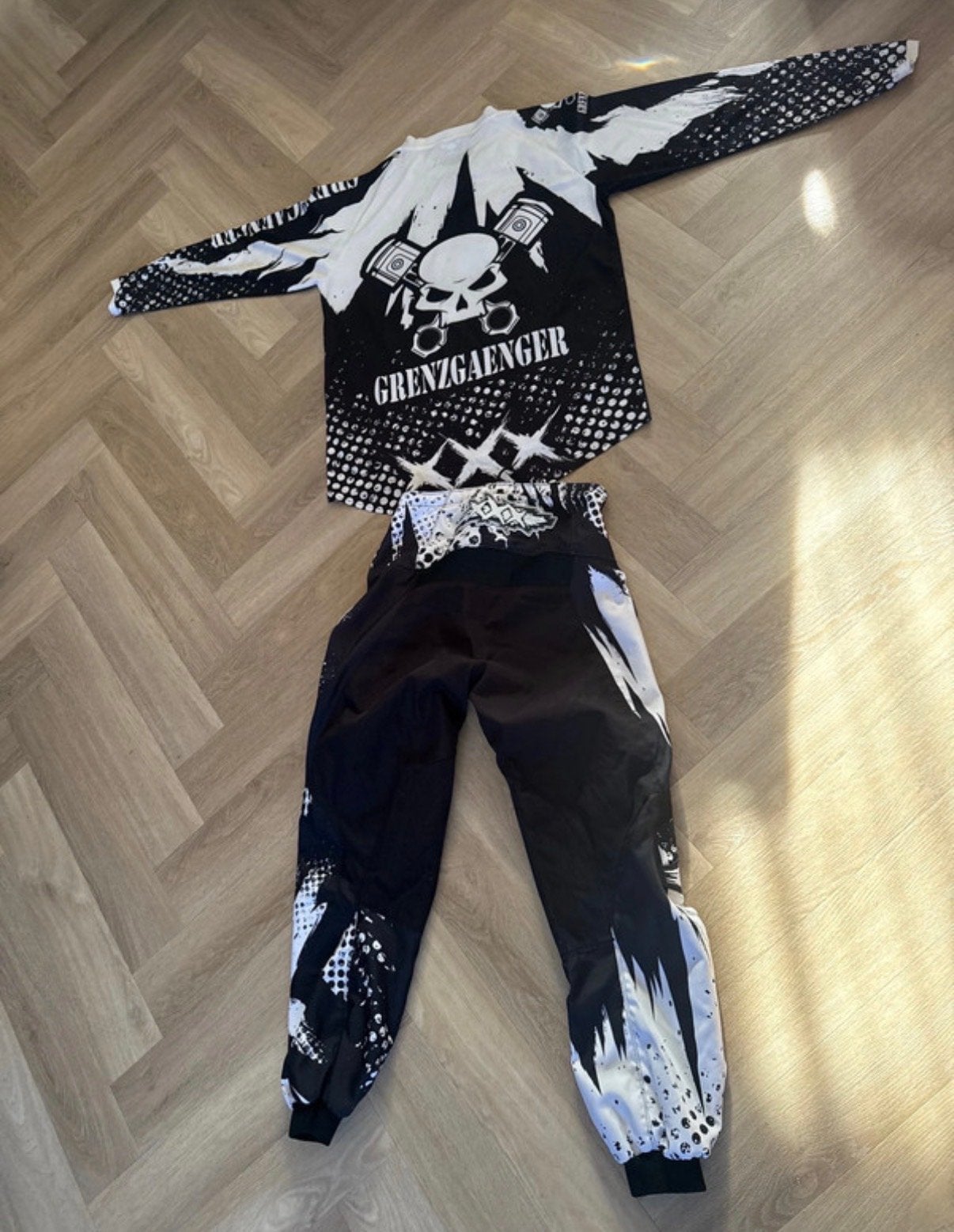 Grenzgaenger Motorcross Kleding Set - Shirt L, Broek 34, Motoren, Ophalen of Verzenden, Tweedehands, Heren, Motorcrosskleding