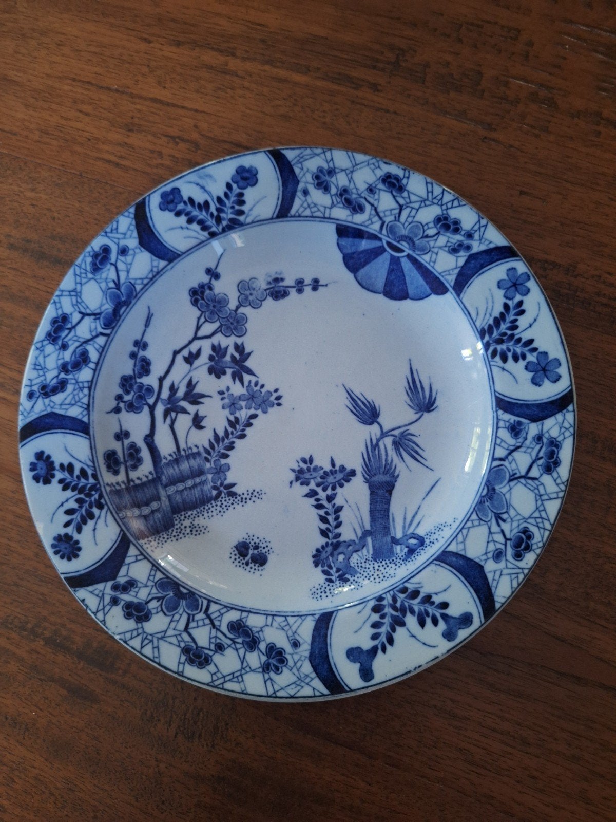 Prachtig Antiek Faience Bord Creil et Montereau – Japonisme, Ophalen of Verzenden