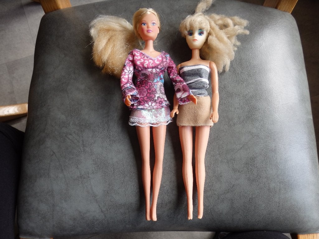 Vintage 2x oude barbie pop simba Toys steffi love / Ocean, Ophalen of Verzenden, Gebruikt, Fashion Doll