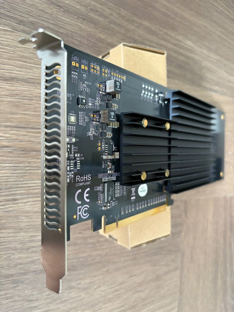 Sonnettech Fusion SSD M.2 4x4 Silent PCIe kaart, Ophalen of Verzenden, Zo goed als nieuw, Audio