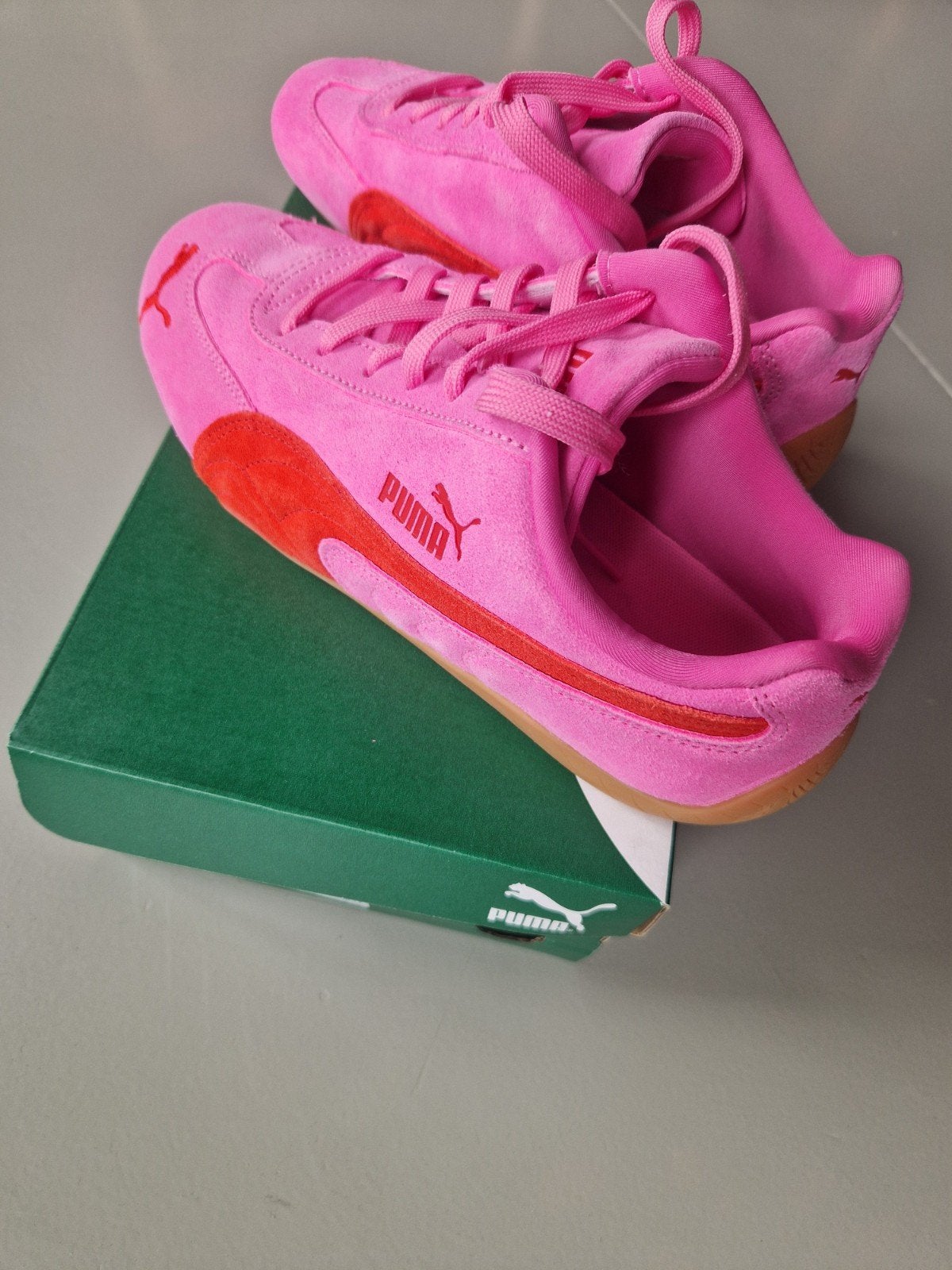 Puma Speedcat OG Pink Pixel-Glowing Red Sneakers Maat 39, Ophalen of Verzenden, Nieuw, Roze, Sneakers of Gympen