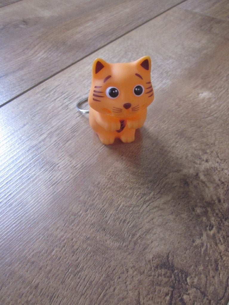 Dikkie Dik oranje poes kat sleutelhanger nieuw CM101, Oranje, Overige merken, Overige karakters, Nieuw