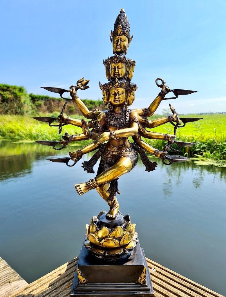 TOPSTUK SHIVA BEELD 64 CM, Meerkleurig, Overige materialen, Overige stijlen, Nieuw