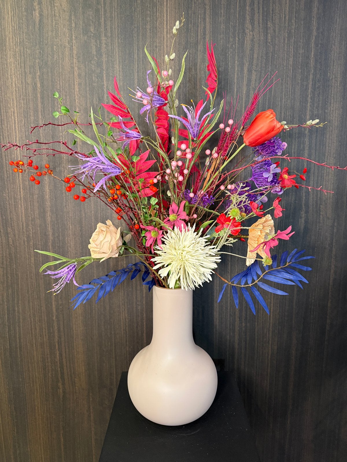 Zijden bloemen boeket kunstbloemen, Nieuw, Ophalen of Verzenden, Kunststof, Boeket