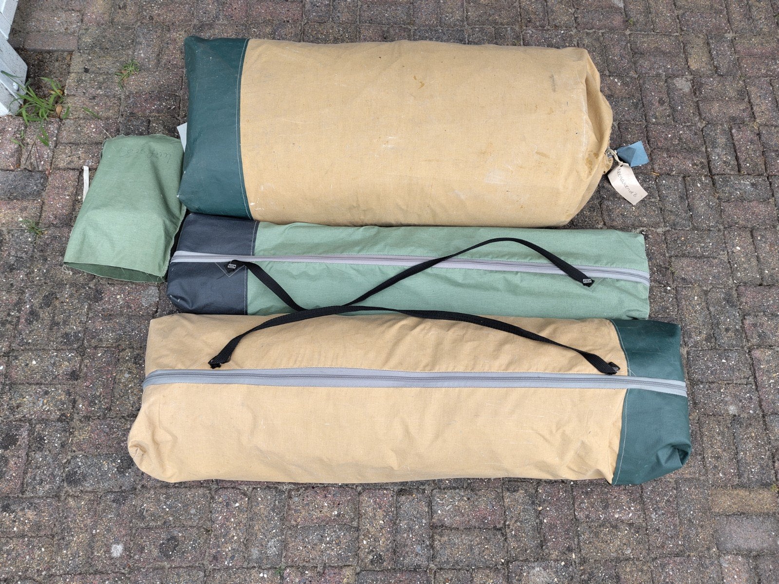 Falco Steenarend 6 tunneltent - ca. 8x4 m, Caravans en Kamperen, Tenten, Ophalen, Gebruikt