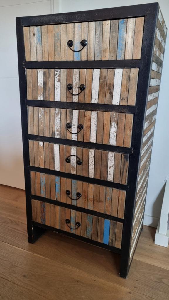 Ladekastje 60x45x119 cm - sloophout, Ophalen, 25 tot 50 cm, Minder dan 50 cm, Minder dan 100 cm
