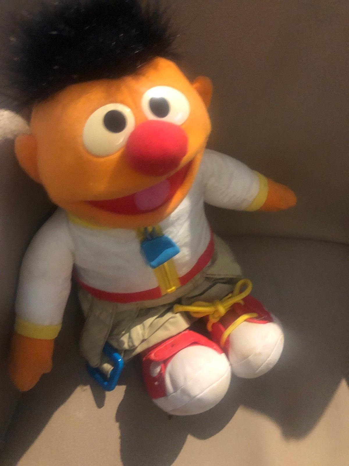 Ernie knuffel uit Sesamstraat - rookvrij huis, Overige merken, Overige karakters, Overige typen, Ophalen of Verzenden