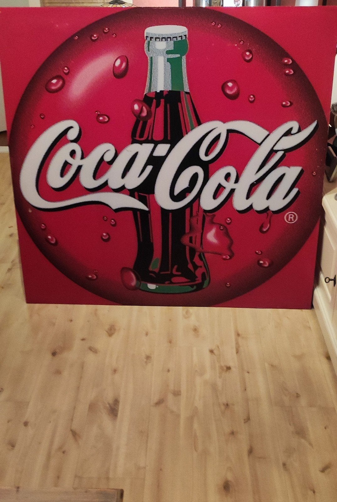 COCA-COLA, ORIGINELE RECLAME PLEXIGLAS PLATEN, 118X118, 4 mm, Verzamelen, Ophalen of Verzenden, Zo goed als nieuw, Reclamebord