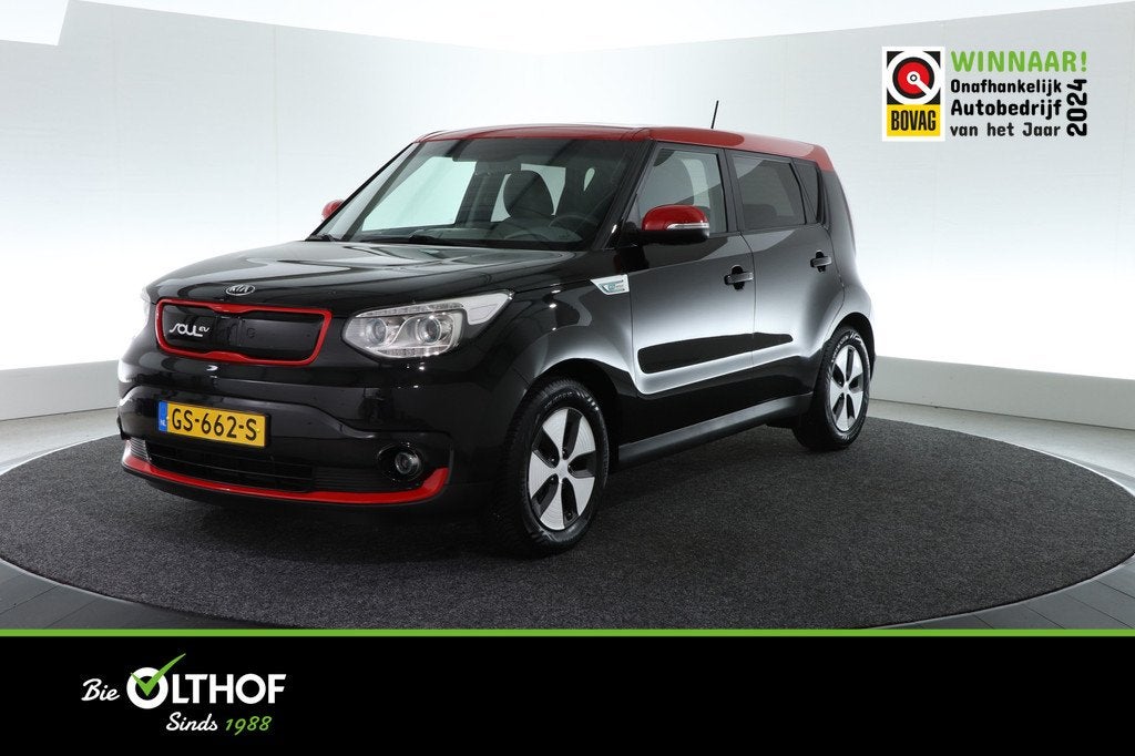 Kia Soul EV ExecutiveLine 27 kWh | CARPLAY | CLIMATE CONTROL, Auto's, Kia, Gebruikt, 1465 kg, Zwart, Origineel Nederlands