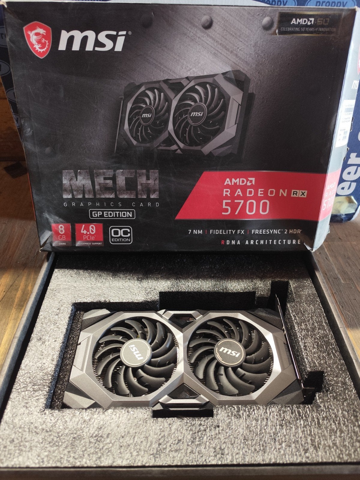 MSI Radeon RX 5700 MECH GP OC 8GB GDDR6 Grafische Kaart, Computers en Software, Gebruikt, AMD, GDDR6, PCI-Express 4