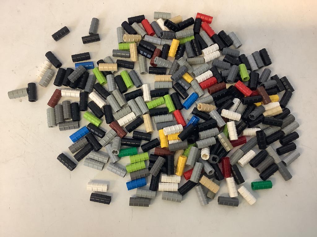 Lego technic as connector 2L geribbeld, Ophalen of Verzenden, Gebruikt, Losse stenen, Lego