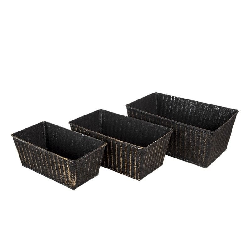 CLAYRE & EEF - SET ZWART ZINKEN BAKKEN - VAN 19,50 NU 9,50, Nieuw, Ophalen of Verzenden, Metaal, Tuin