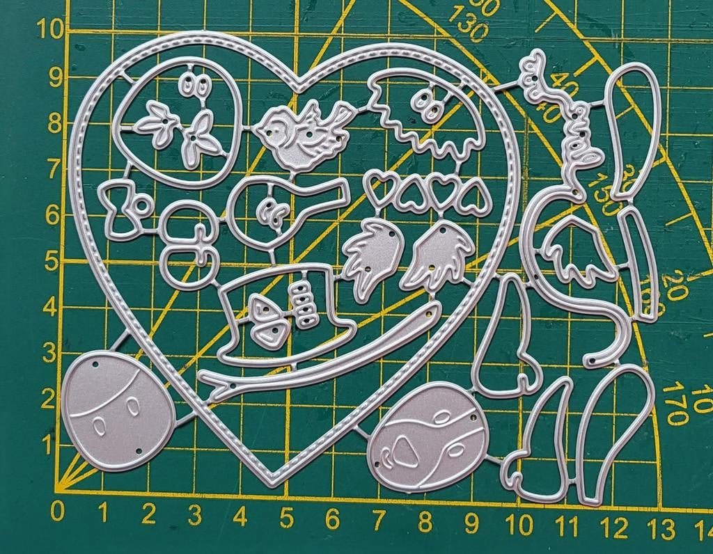 Snijmal hart/ 2 hondjes, Ophalen of Verzenden, Nieuw, Overige thema's, Pons of Mal