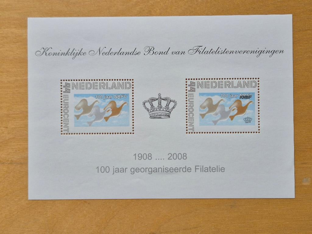 NVPH 2008 - V2563 - 100 jaar NBFV - postfris, Postzegels en Munten, Ophalen of Verzenden, Na 1940, Postfris