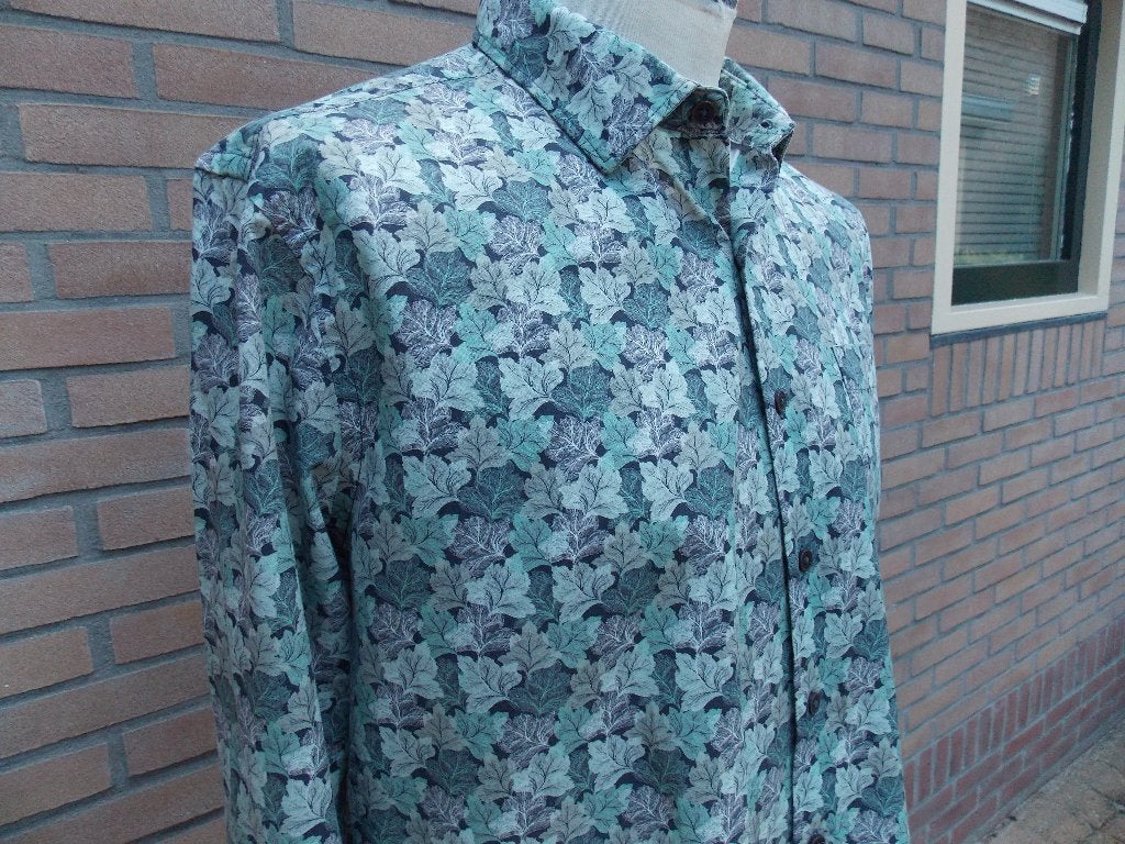 Bartlett overhemd met bladmotief maat XL nieuw, Kleding | Heren, Bartlett, Nieuw, Ophalen of Verzenden, Halswijdte 43/44 (XL)