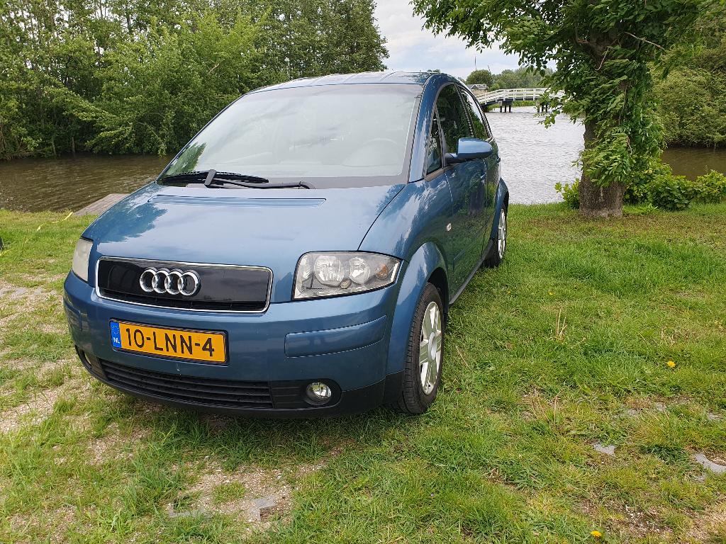 Audi A2 2001 Blauw in Nette staat, Voorwielaandrijving, 74 pk, 4 cilinders, Handgeschakeld