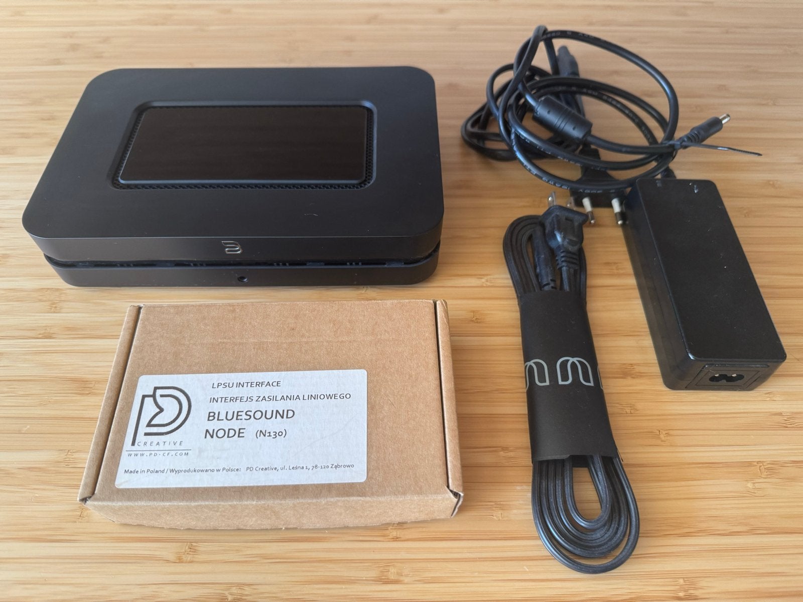 Bluesound NODE N130 met PD Creative PSU-interface en voeding, Audio, Tv en Foto, Mediaspelers, Ophalen of Verzenden, Zo goed als nieuw