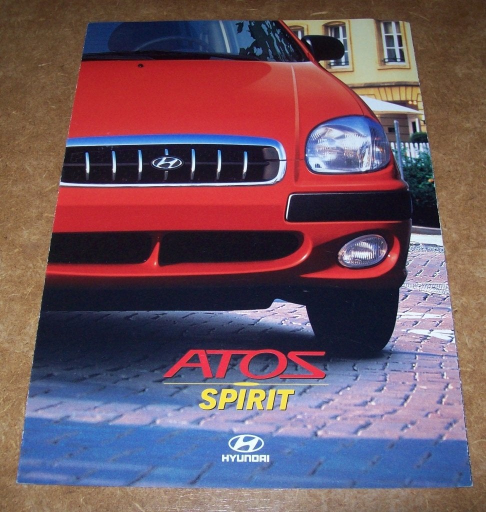 brochure Hyundai Atos Spirit modellen 2000, Ophalen of Verzenden, Nieuw, Overige merken