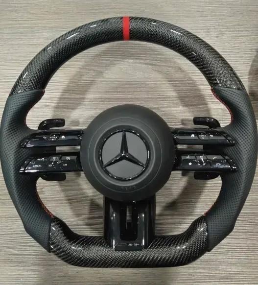 Mercedes dragonfly carbon stuur upgrade rood AMG, Auto diversen, Tuning en Styling, Ophalen of Verzenden, ., ., .