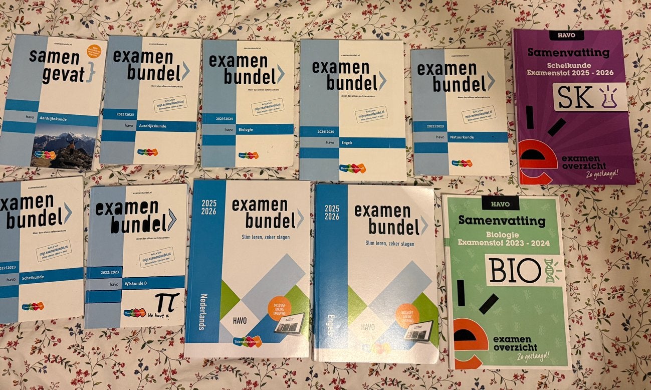 Examenbundels en Samenvattingen HAVO (Nederlands, Engels, Bi, Ophalen of Verzenden, Beta, Zo goed als nieuw