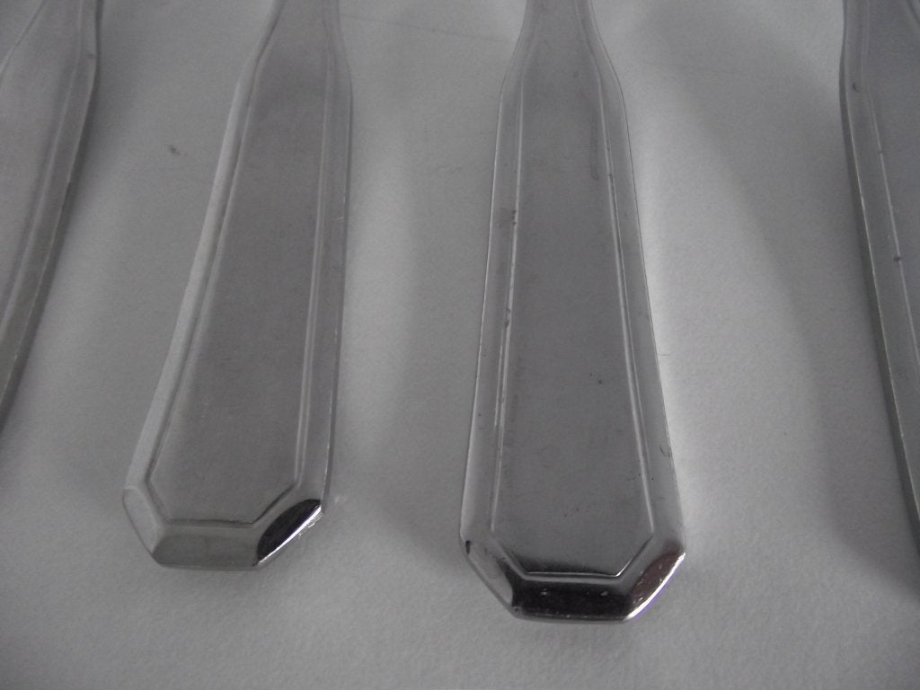10 stuks vintage RVS Octo bestek Amefa stainless 1960 p st, Ophalen of Verzenden