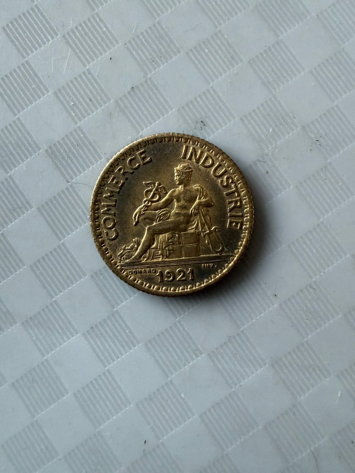 1 Franc prachtige Franse noodmunt uit 1921, Postzegels en Munten, Munten | Europa | Euromunten, Ophalen of Verzenden, Frankrijk
