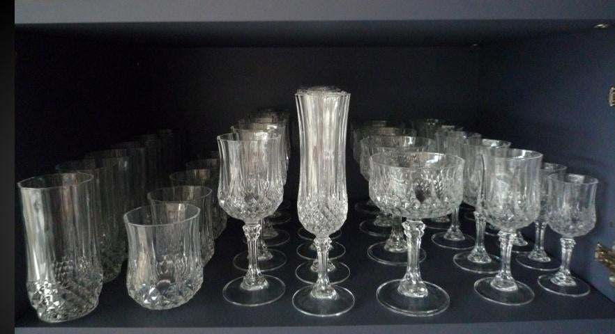 CRISTAL D’ARQUES Ēclat Longchamp glasservies, Verzamelen, Ophalen, Gebruikt, Overige typen