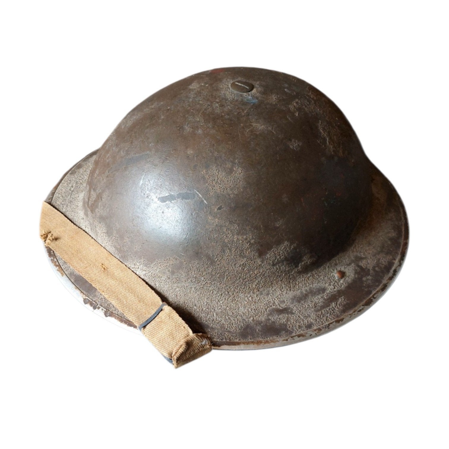 Engelse Helm op naam (Decal Montreal Regiment?), Ophalen of Verzenden, Engeland, Helm of Baret