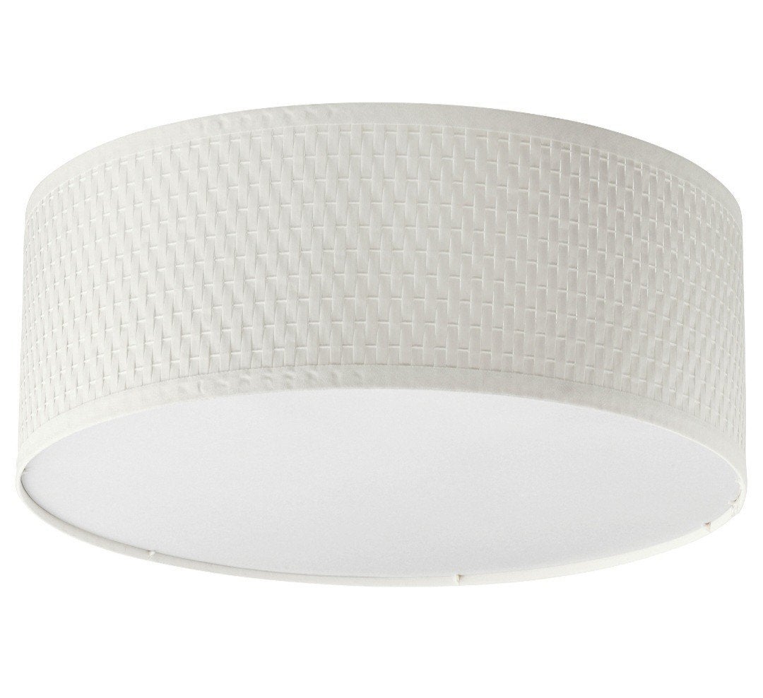 IKEA ALÄNG Plafondlamp wit, 35 cm, Ophalen, Gebruikt, Modern, Textiel