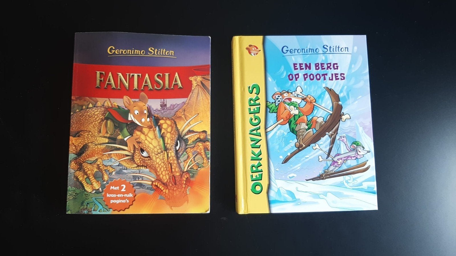 Geronimo Stilton: Fantasia & Oerknagers (2 boeken), Ophalen of Verzenden, Zo goed als nieuw, Geronimo Stilton, Fictie algemeen