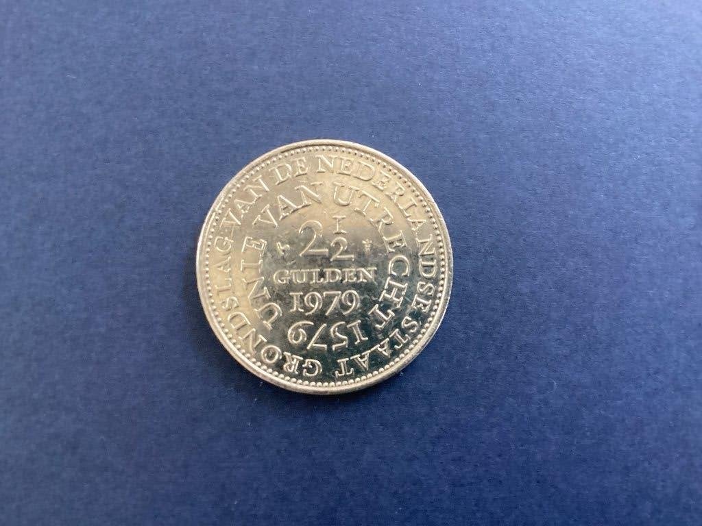 2,5 gulden munt Unie van Utrecht 1979, Ophalen of Verzenden, Koningin Juliana, 2½ gulden
