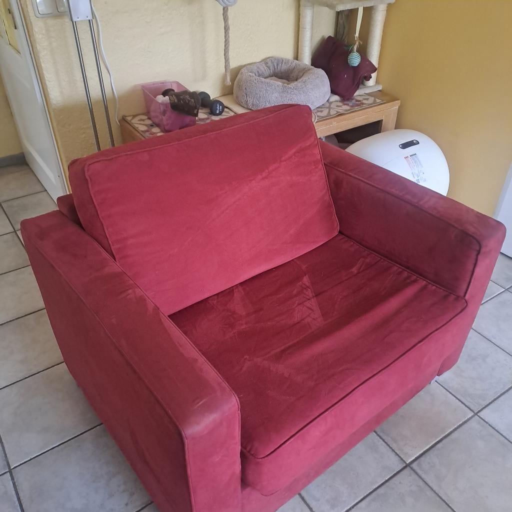 Bankstel ,, Huis en Inrichting, Ophalen, Eenpersoons, 75 tot 100 cm, Zo goed als nieuw