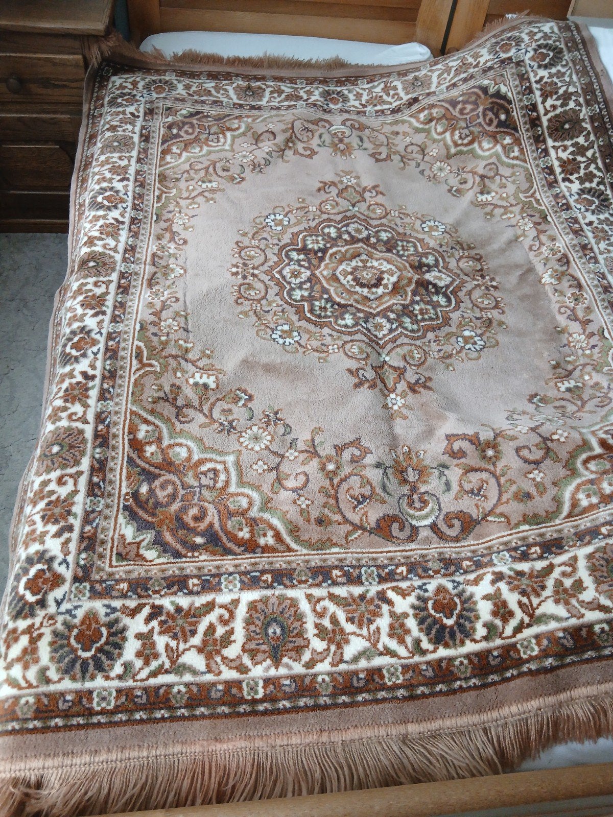 Vintage tafelkleed. Vloerkleed tapijt Perzisch?, Huis en Inrichting, Stoffering | Tapijten en Kleden, Ophalen of Verzenden