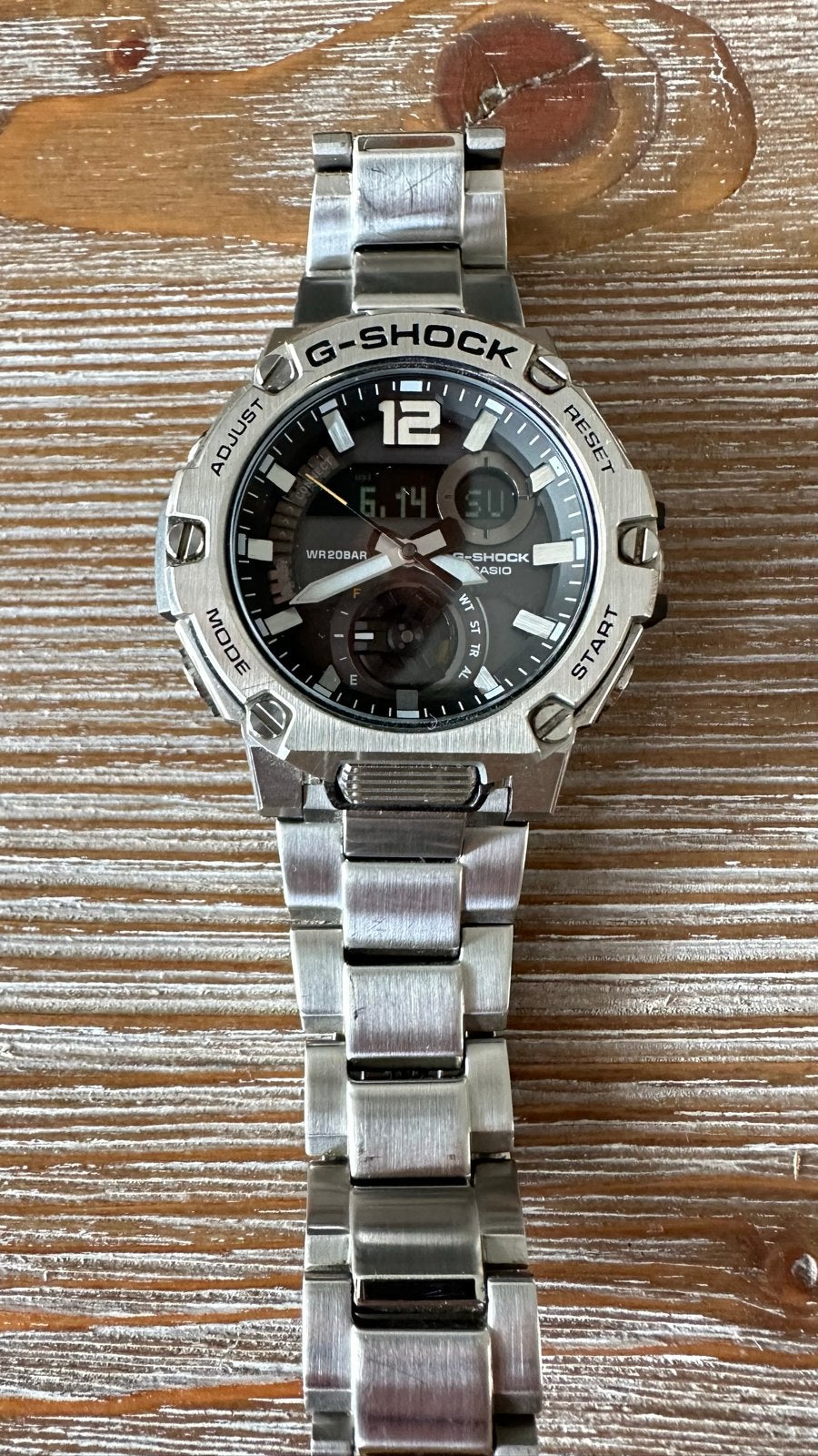 Casio G-Shock GST-B300E-5AER met 2 extra banden, Staal, Polshorloge, Ophalen of Verzenden, Zo goed als nieuw