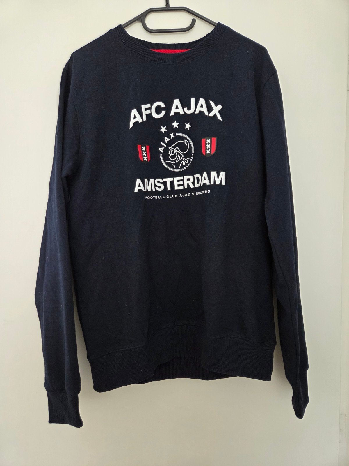 AFC Ajax trui/sweater Maat L Donkerblauw, Kleding | Heren, Truien en Vesten, Maat 52/54 (L), Blauw, Nieuw, Ophalen of Verzenden