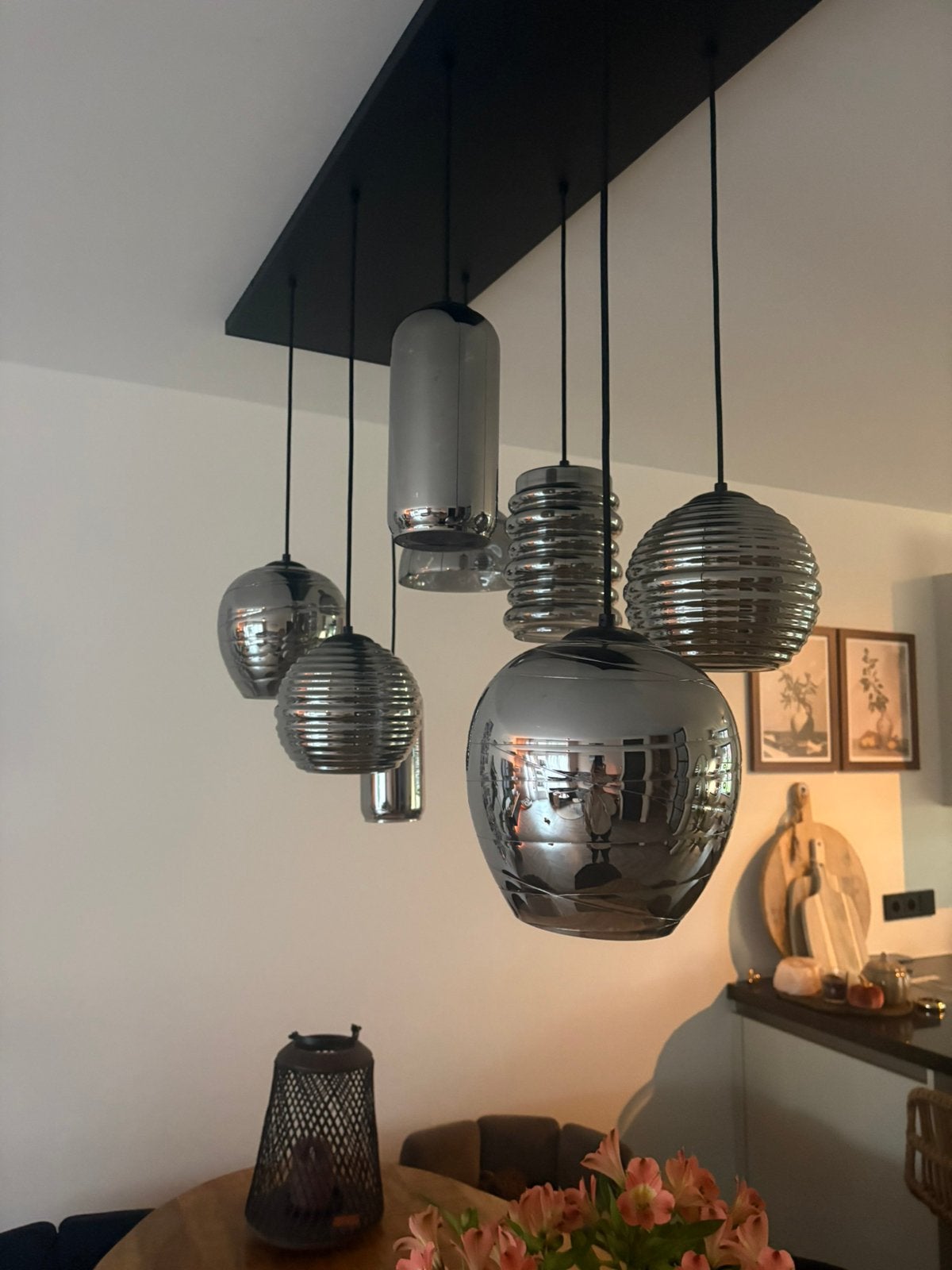Design Smoke glazen lamp, Ophalen, Zo goed als nieuw, Glas