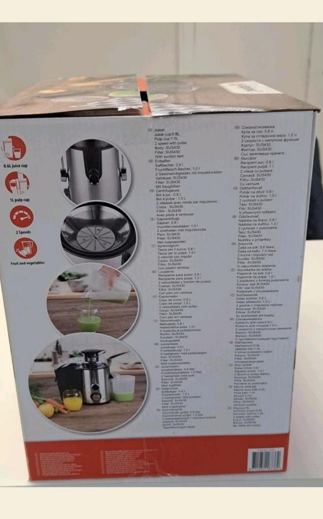 Alpina Juicer - Nieuw - 400W Sapcentrifuge, Elektrisch, Sapcentrifuge, Onbekend, Nieuw
