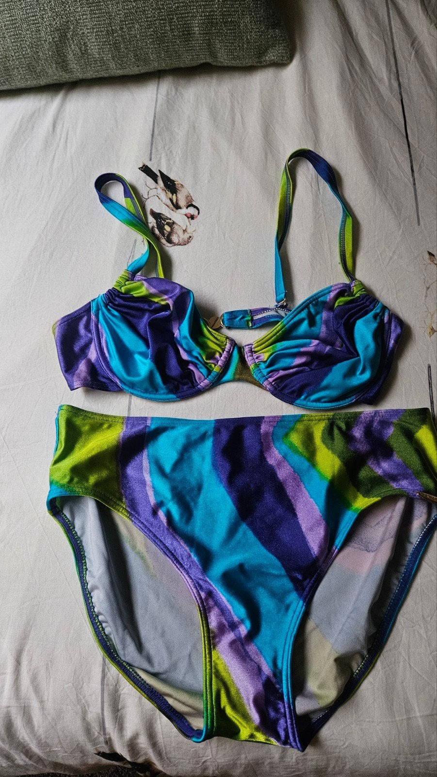 sunflair bikini top 80 B /broekje 44, Blauw, Ophalen of Verzenden, Gedragen, Sunflair
