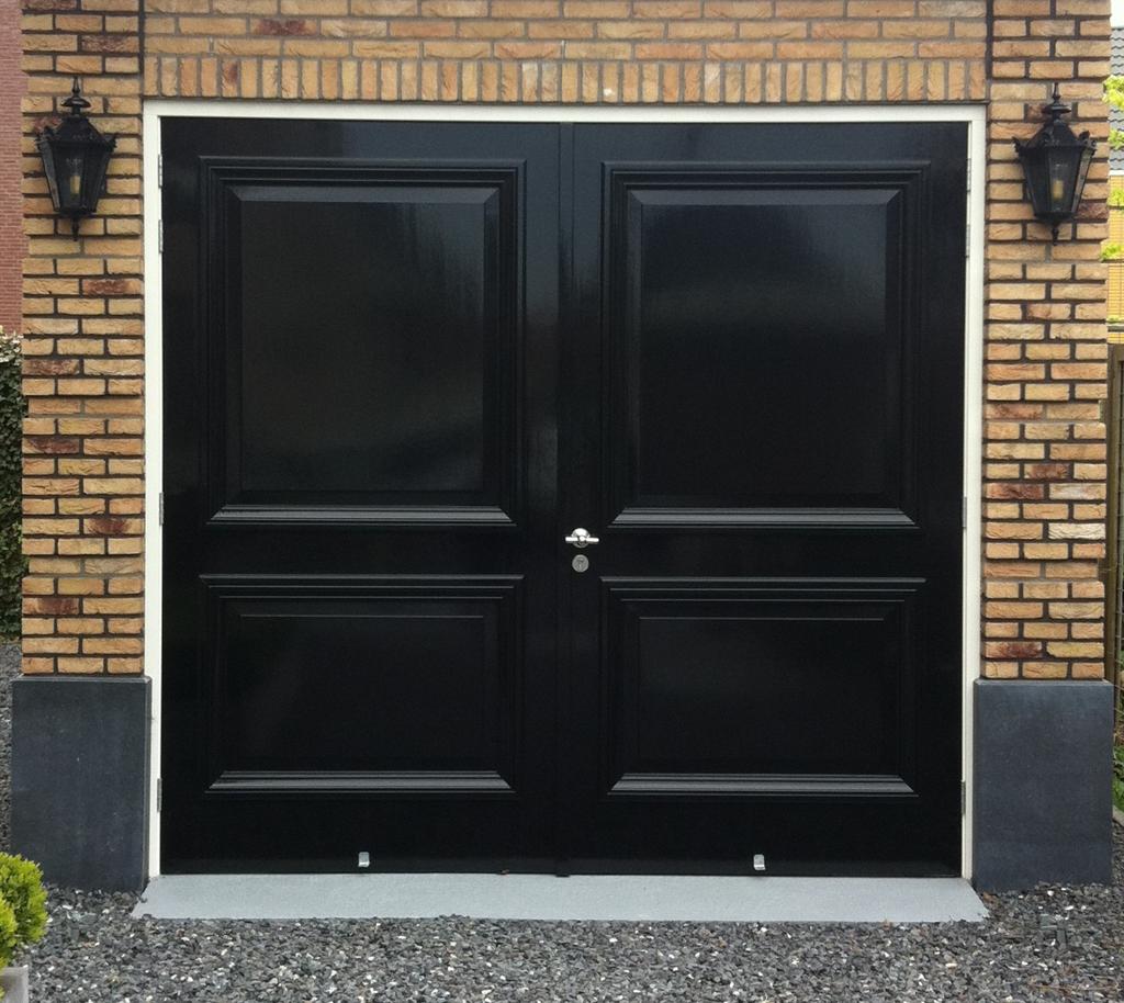 Prachtige geisoleerde garagedeuren, 54 mm dik., Ophalen of Verzenden, 120 cm of meer, Garagedeur, 215 cm of meer