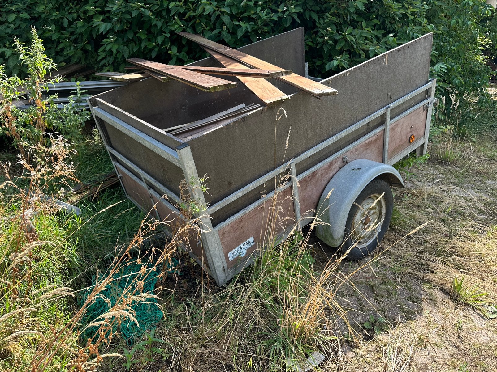 Bouman aanhanger Opknapper / Kapotte trekstang, Ophalen of Verzenden, Zo goed als nieuw