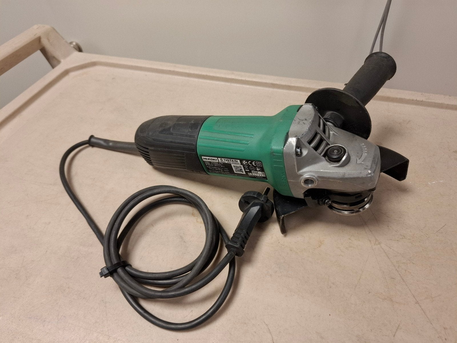 hikoki hitachi slijptol, Ophalen of Verzenden, Zo goed als nieuw, Minder dan 700 watt, Haakse handslijpmachine