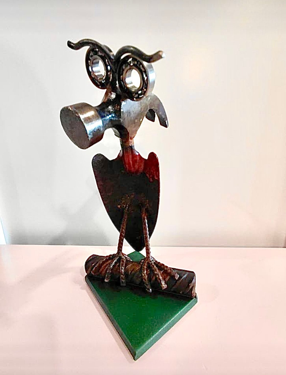 Metalen vogel van oud gereedschap - upcycling - metal art, Q, Q, Ophalen of Verzenden, Metaal