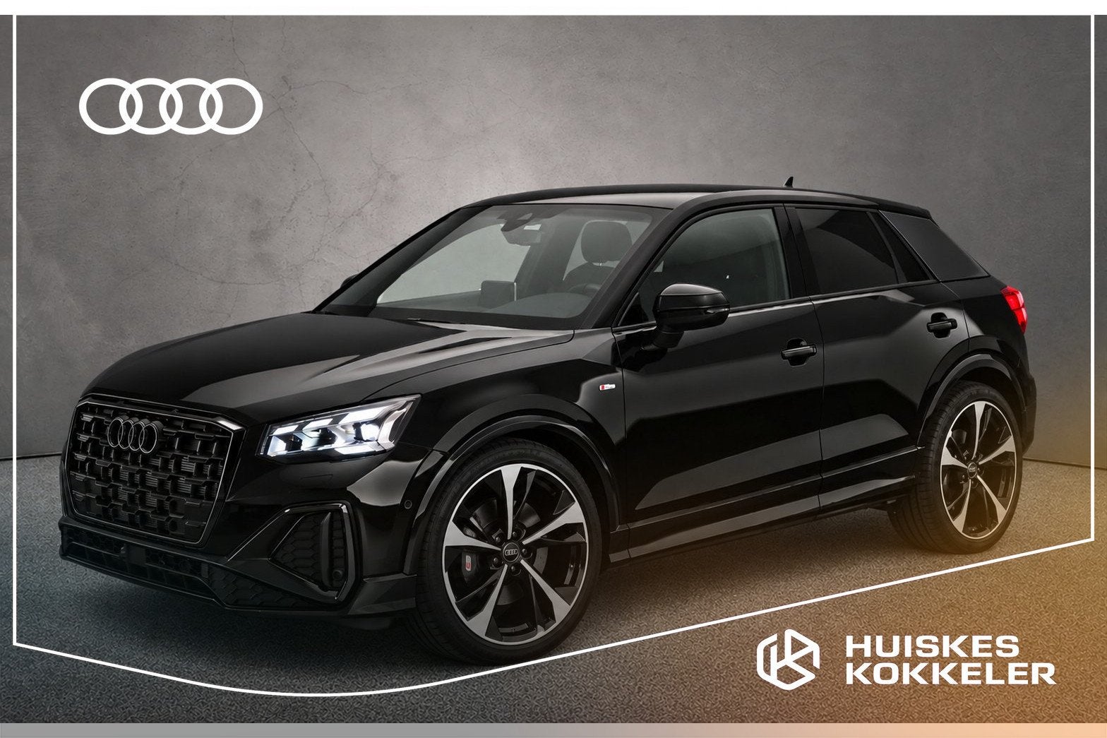 Audi Q2, Auto's, Q2, 4 cilinders, 150 pk, Zwart