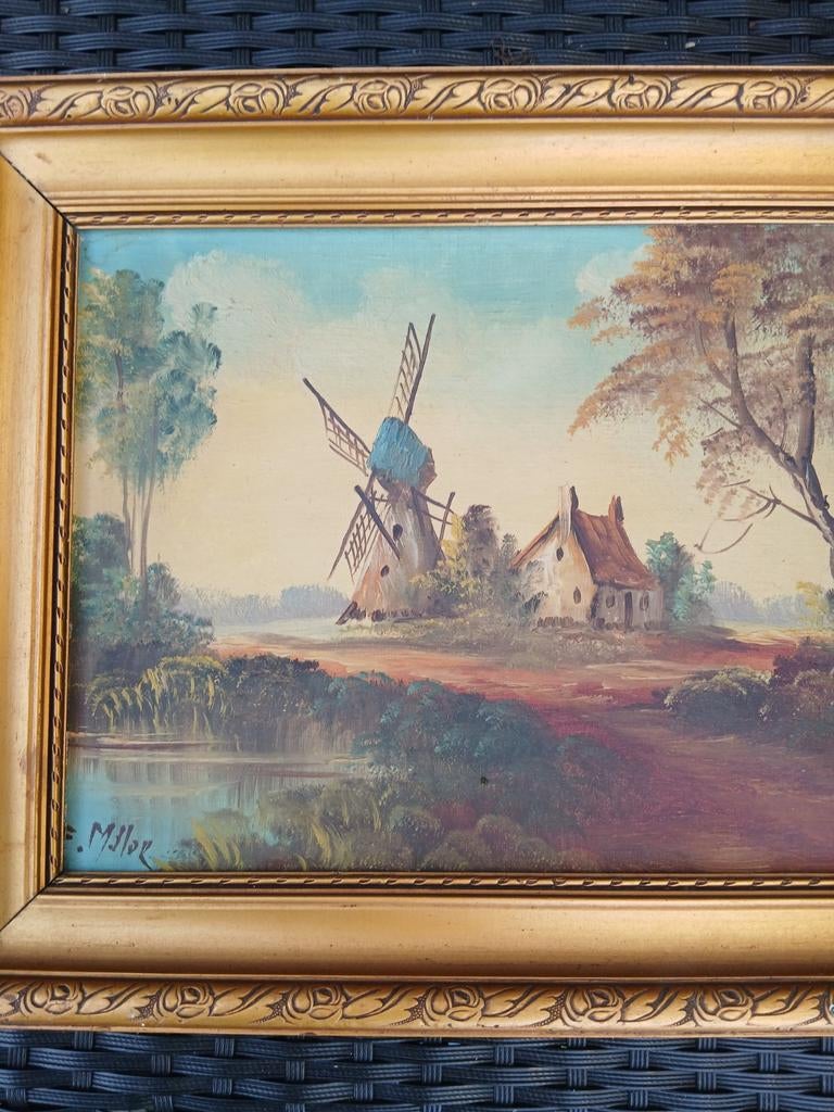 Te koop 2 antieke schilderijen, Ophalen