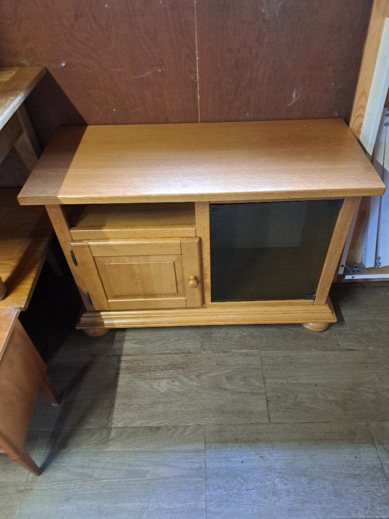 eiken tv meubel. gratis op te halen 4, Ophalen, Gebruikt, 25 tot 50 cm, Minder dan 100 cm
