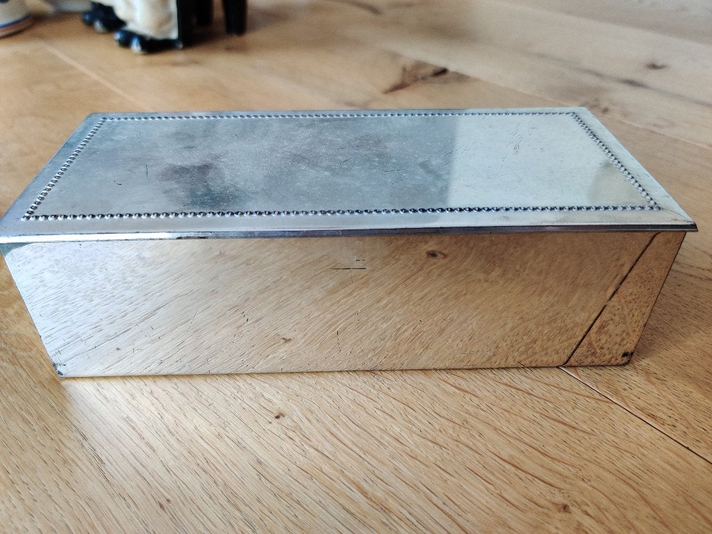 Verzilverd doosje, lepelbakje, juwelen bakje DE, Ophalen of Verzenden