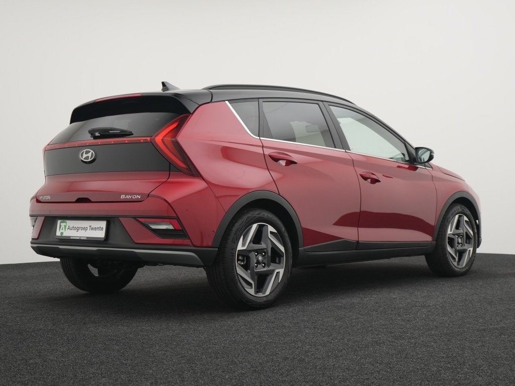 Hyundai Bayon 1.0 T-GDI Premium | Two Tone | LED | Private L, Auto's, Hyundai, 12 maanden, Stof, Gebruikt, Zwart