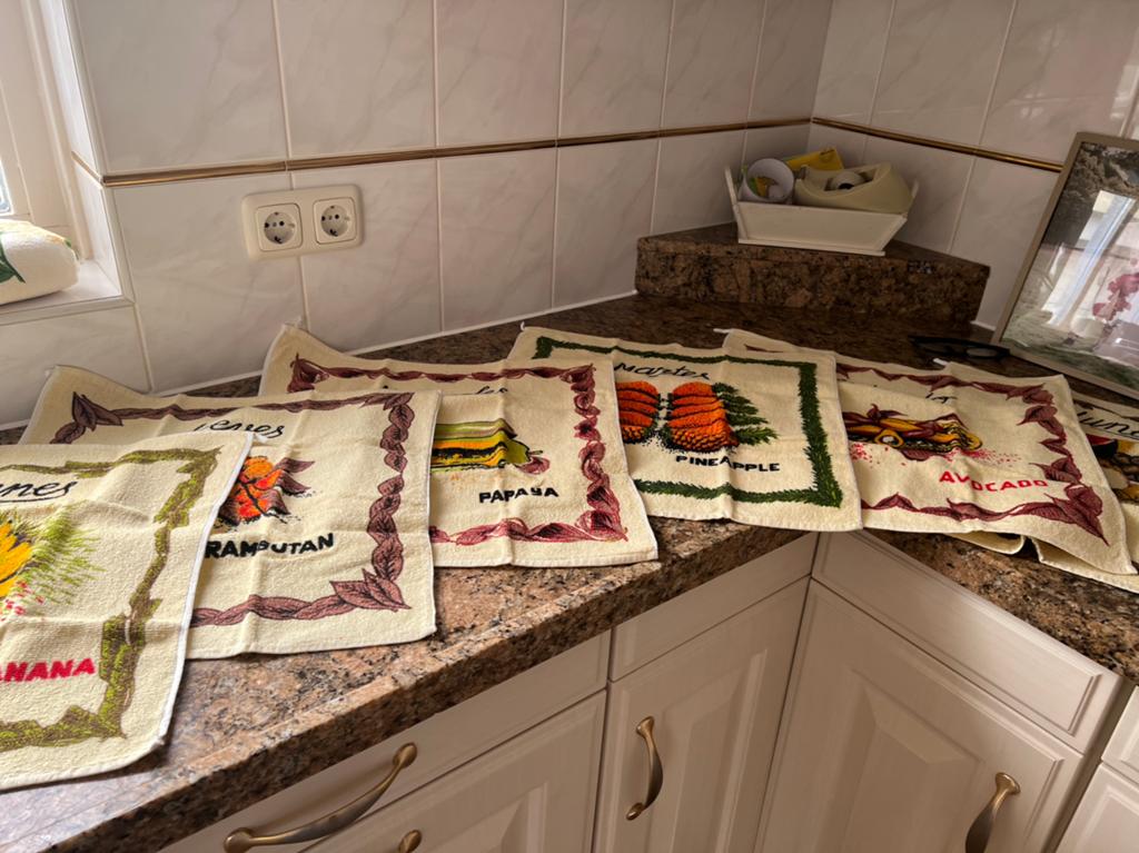 6x retro keuken handdoekrn nieuw, Ophalen of Verzenden, Nieuw